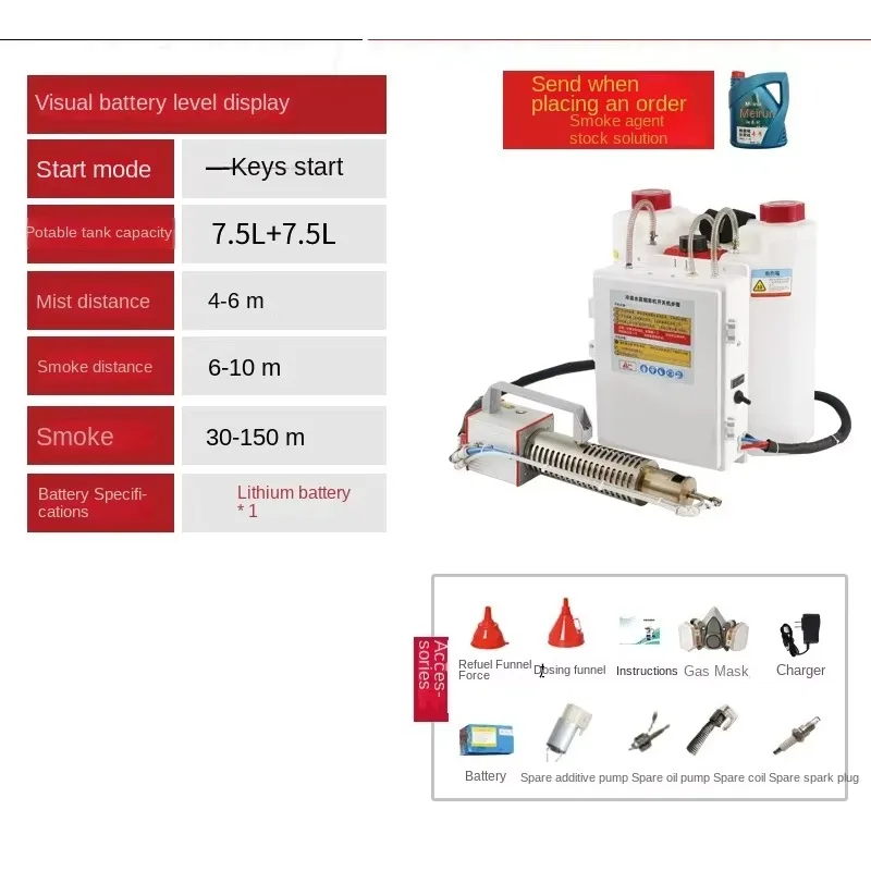 High Productivity Agricultural Sprayer New Cold Fog Spraying Machine Orchard Greenhouse Atomizing Fog Machine Pump Core