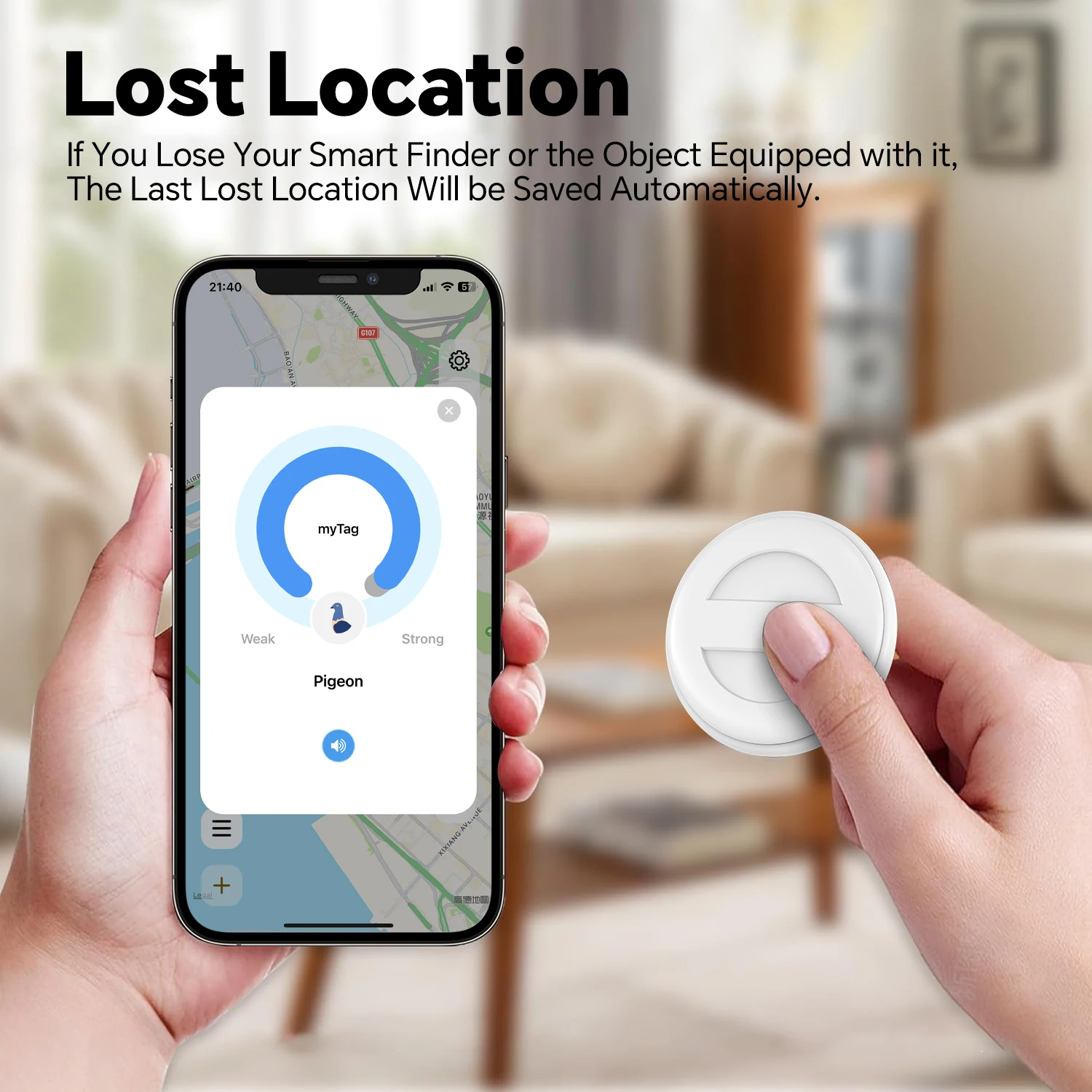 

Kids Mini GPS Locator Tracker Anti-Lost Device Locator for Pet Dog Cat Car Wallet Key Collar Accessories Support Dual System​