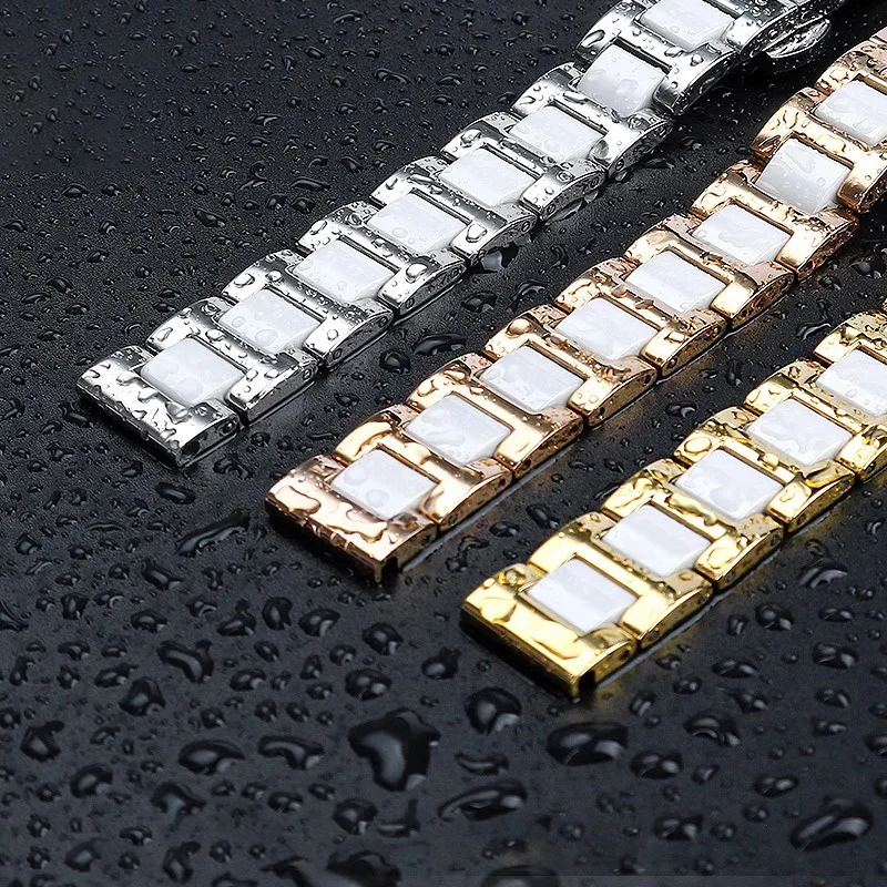 12mm 14mm 15mm 16mm 18mm 20mm 22mm unisex cinturino in ceramica di alta qualità cinturino moda in acciaio inossidabile Adatta a qualsiasi orologio di marca