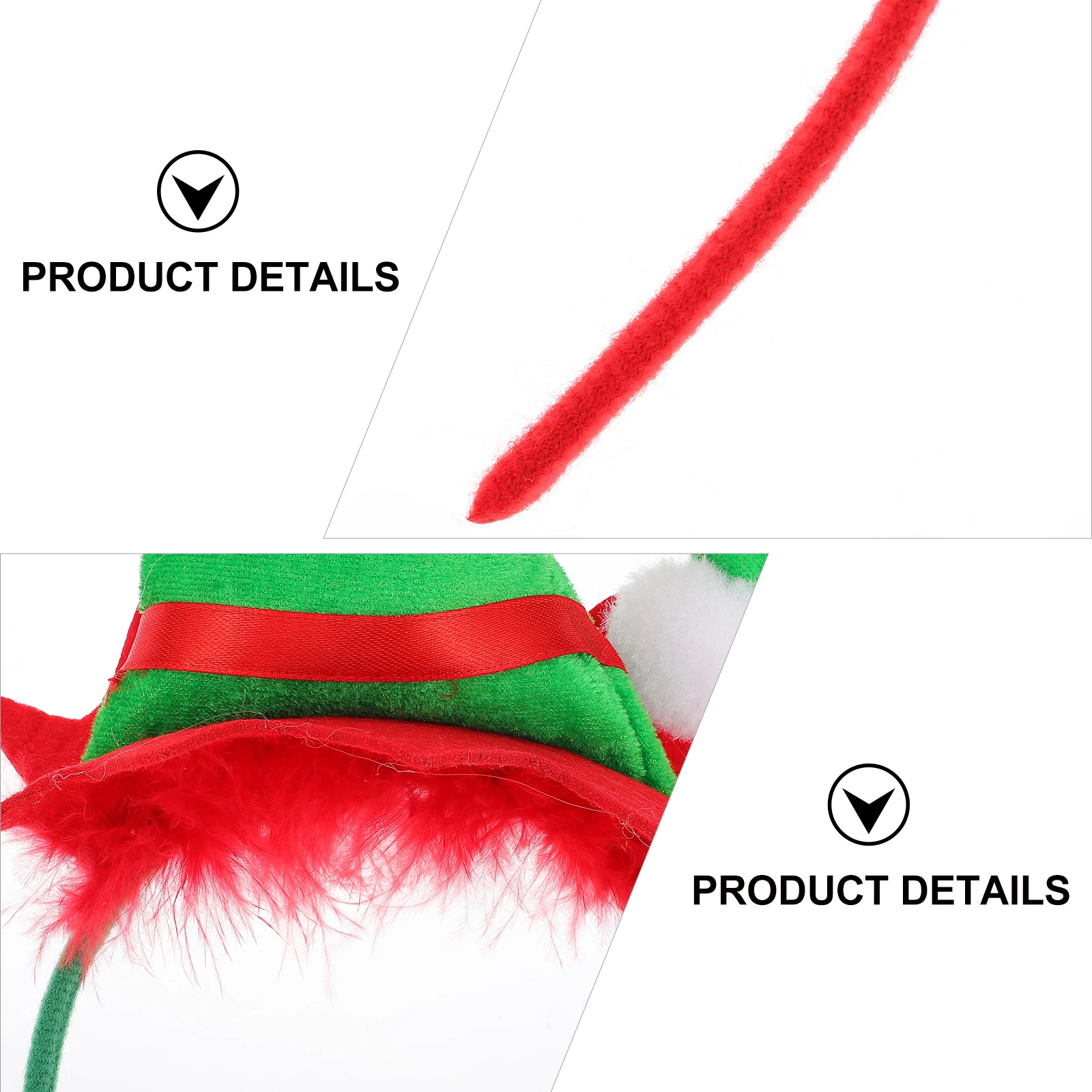 

2Pcs Elf Headb s Christmas Hair Accessories Xmas Party Decorations Child Xmas Hair naments Size Stylish naments