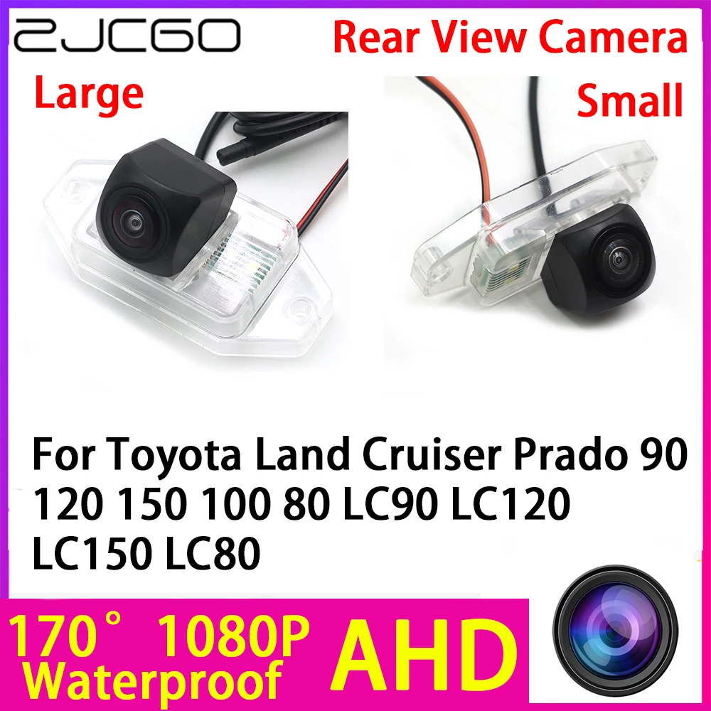 

ZJCGO AHD 1080P Reverse Rear View Camera Night Vision for Toyota Land Cruiser Prado 90 120 150 100 80 LC90 LC120 LC150 LC80