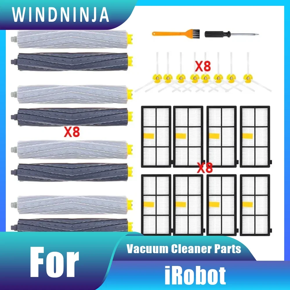 Roller Brush Side Brush Hepa Filter For iRobot Roomba 800 900 Series 860 870 880 890 960 Vacuum Cleaner Easy Install Spare Kit