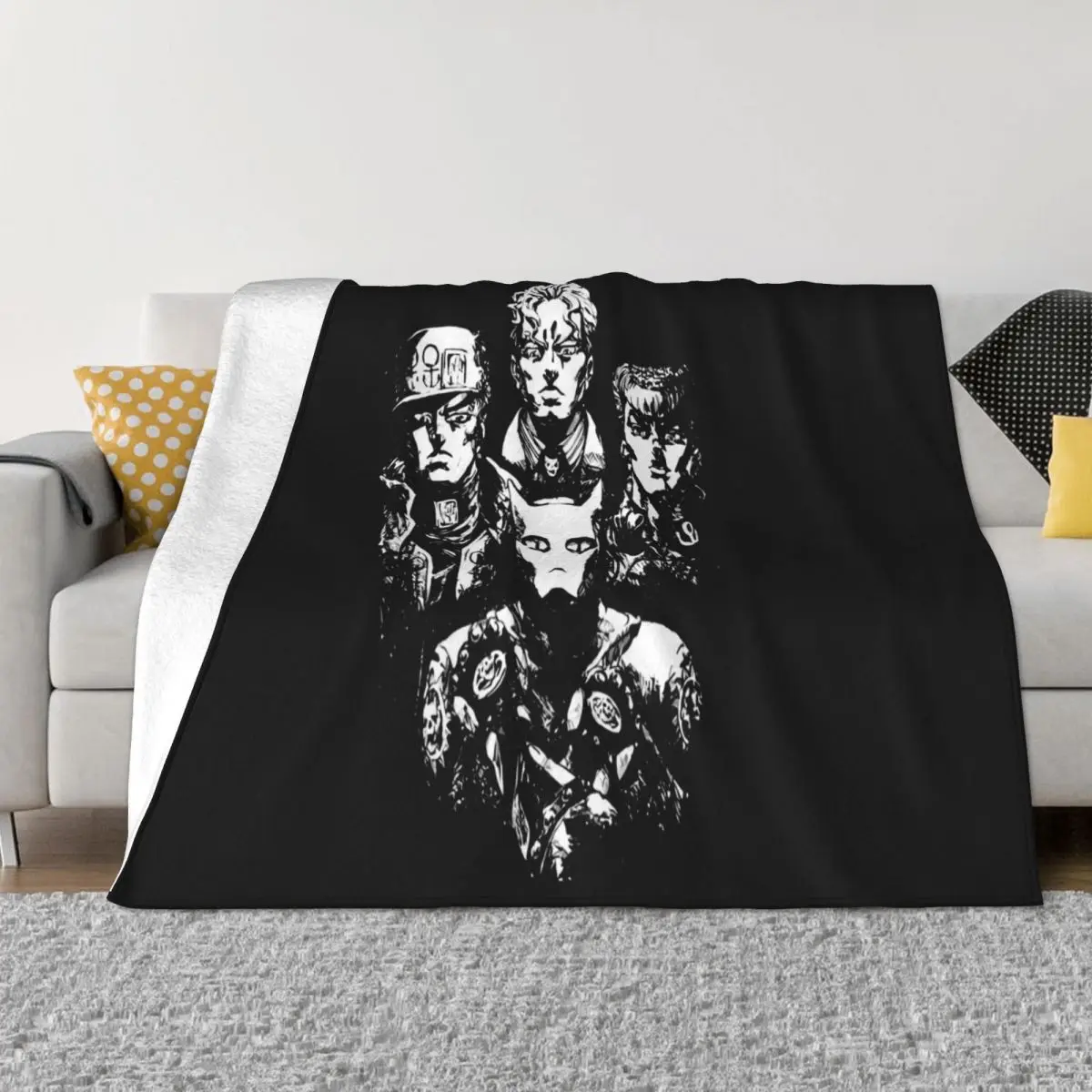 Jjba Jojos Bizarre Adventures Anime Queen Newest 2021 Novelty Boy Simple Comfortable Teenage Throw Blanket