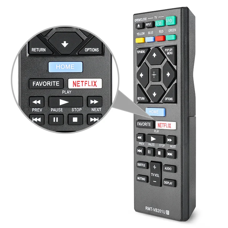 RMT-VB201U Remote Control For Sony Blu-ray Disc Player UBP-X700 BD-BX370 BDP-S1700 BDP-S3700 BDP-S6700 BDP-3700 BDP-S1700ES BDP3