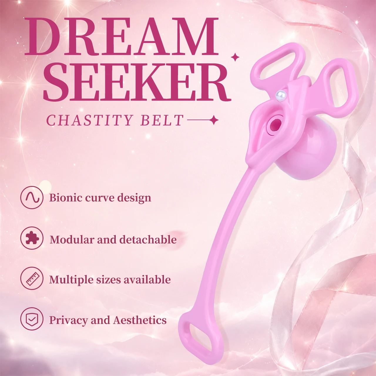 SMMQ ABS Resin Chastity Cage Imitation Vagina CB Plate Inverted Penis Cage Sissy Cock Restraint Chastity Device Urethral Lock - view 4