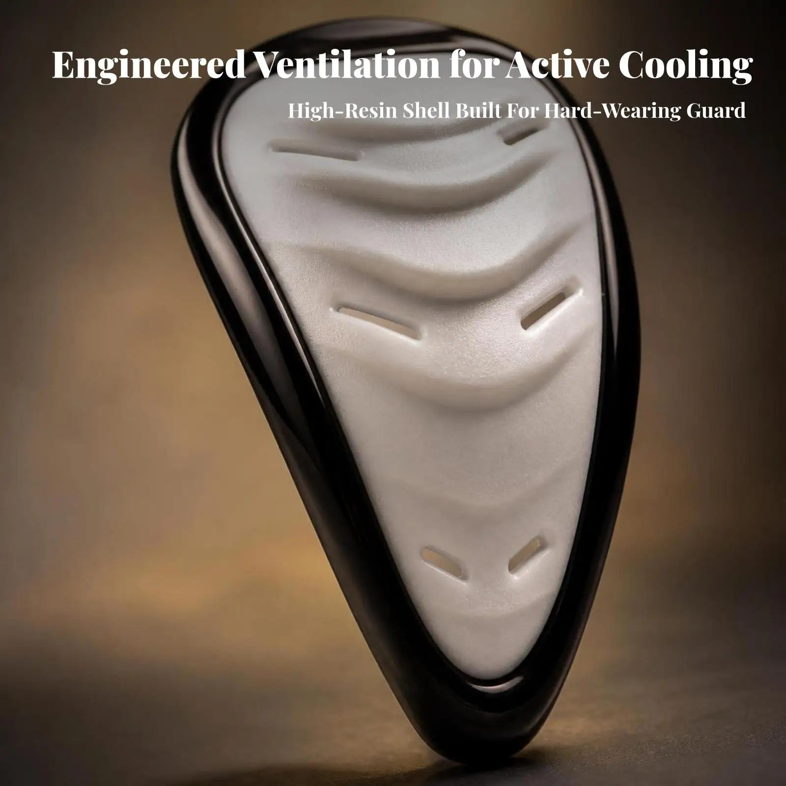Contoured Groin Protector | Ventilated Design for ventilation, athletic protector with Hard Shell, Training
