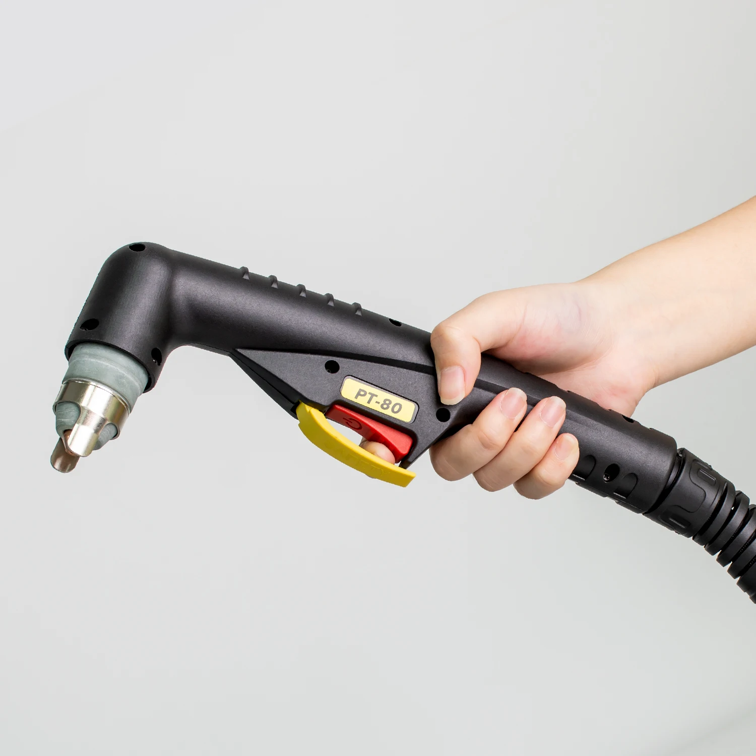 HITBOX PT80 Handheld Plasma Cutting Torch - 6M Length, Central Plug, 60 Amp, None-H Frequency Mechanical Start