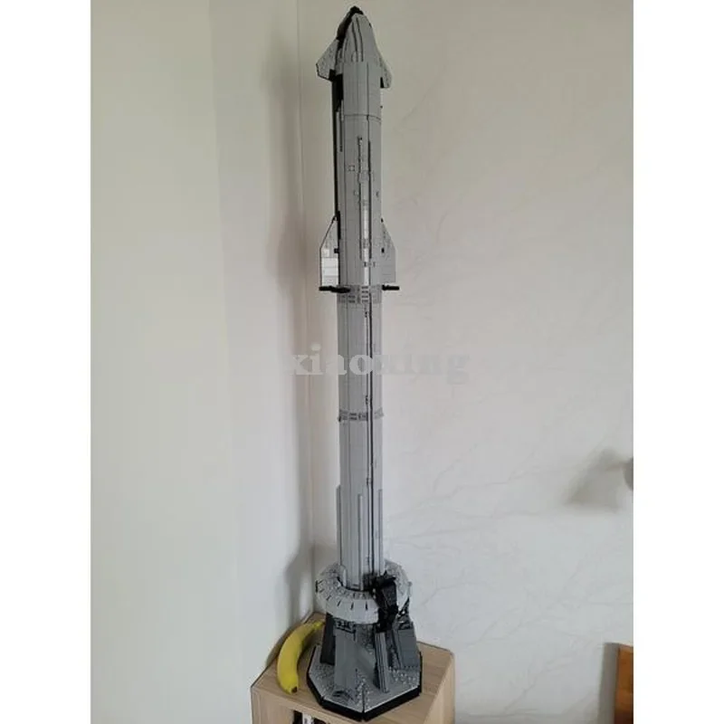 Spot MOC-149685 Spacecraft Orbital Launch Mount 2490PCS High Difficulty Model Saturn V Scale Building Block Toy Birthday Gift