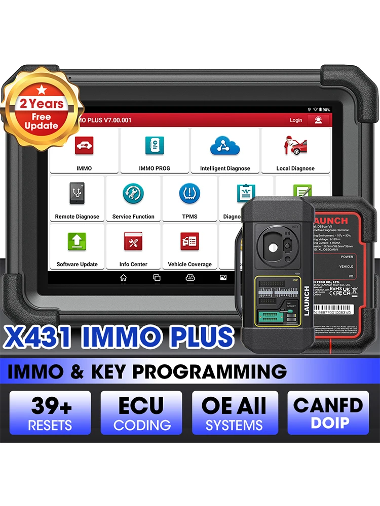 Launch X431 IMMO Plus Autoschlüssel-Programmiergerät Programmierwerkzeug Kfz-Diagnosescanner Auto-Diagnose Wegfahrsperre