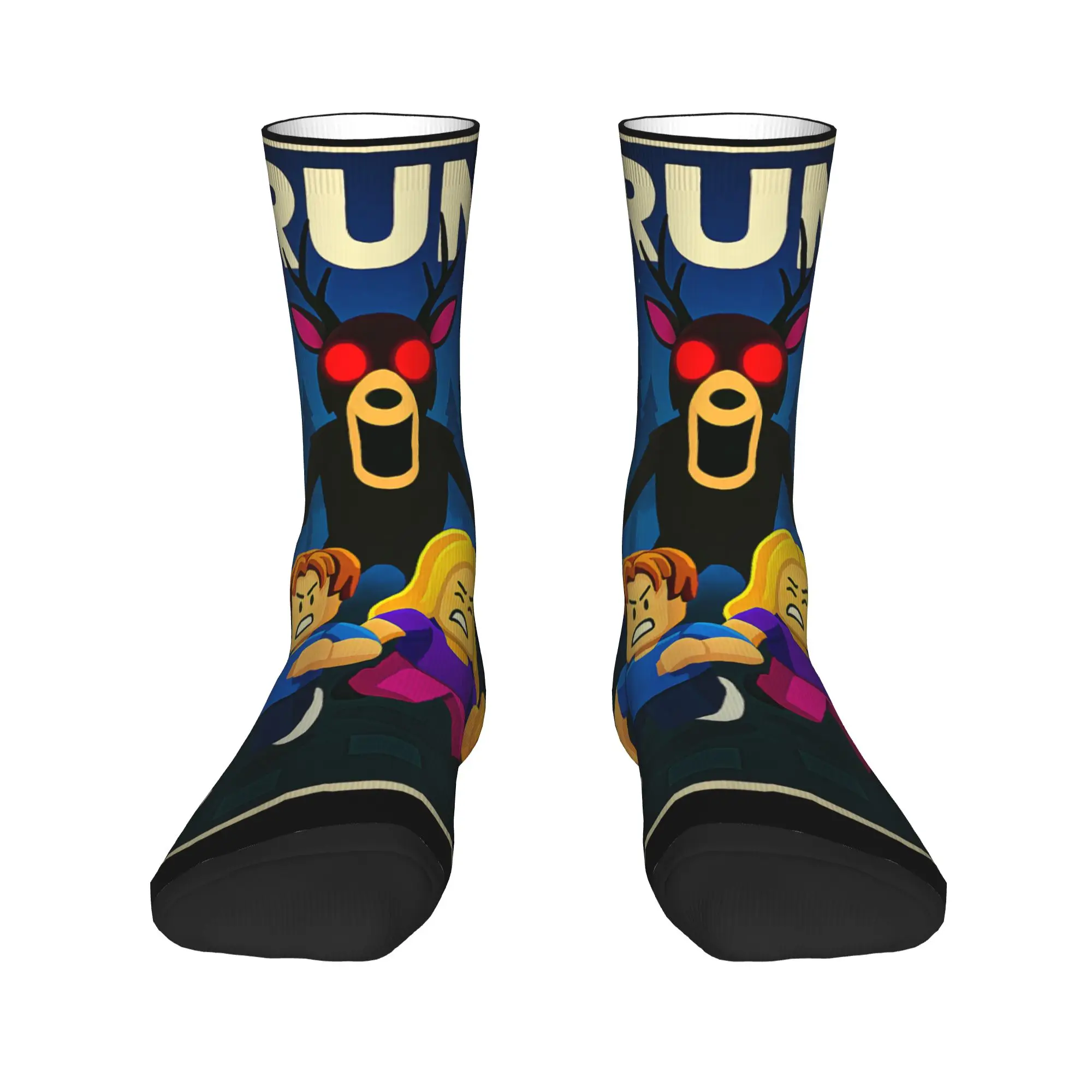 تشغيل 99 ليلاً ألعاب الهالوين الغزلان في الغابة جوارب تصميم الجوارب القوطية الربيع عدم الانزلاق الجوارب الرجال الجوارب