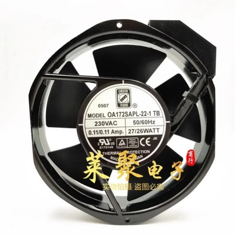 

C for ORION OA172SAPL-22-1TB AC230V 0.11A 27W/26W Cooling Fan