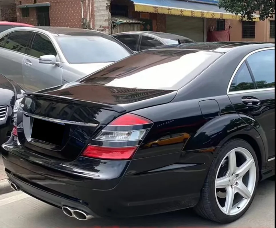 For Mercedes Benz S Class W221 2006-2013 Car ABS Car Rear Top Spoiler Rear Roof Boot Wing Lip Spoiler W221 Rear Roof Spoiler
