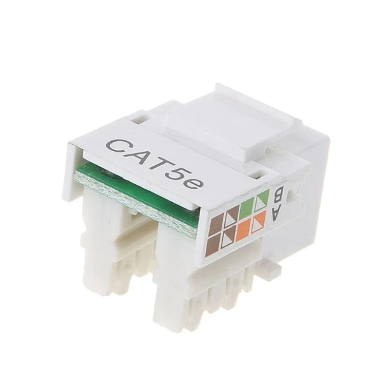 Keystone Wall Plate with RJ45 Keystone Coupler insert CAT5E Module