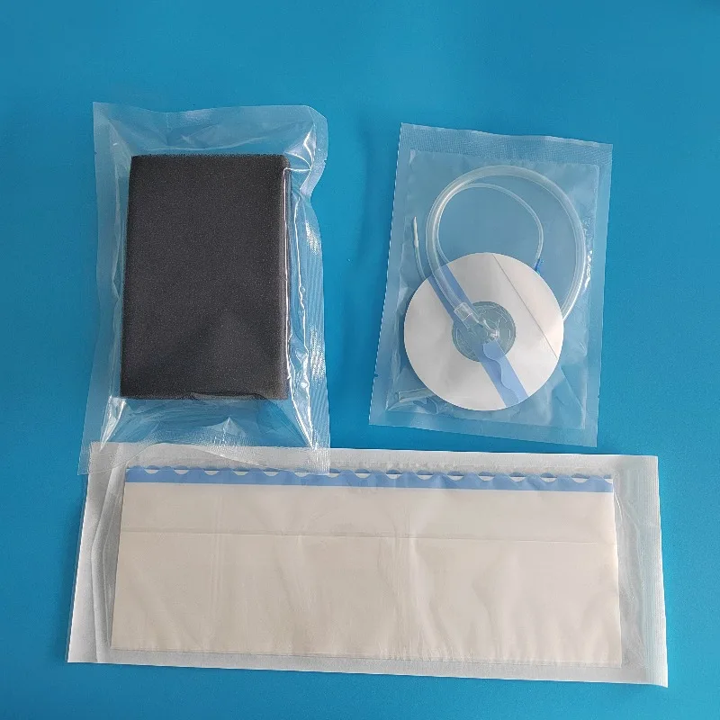 Negative pressure drainage sponge polyurethane closure trauma negative pressure drainage set transparent membrane suction cup