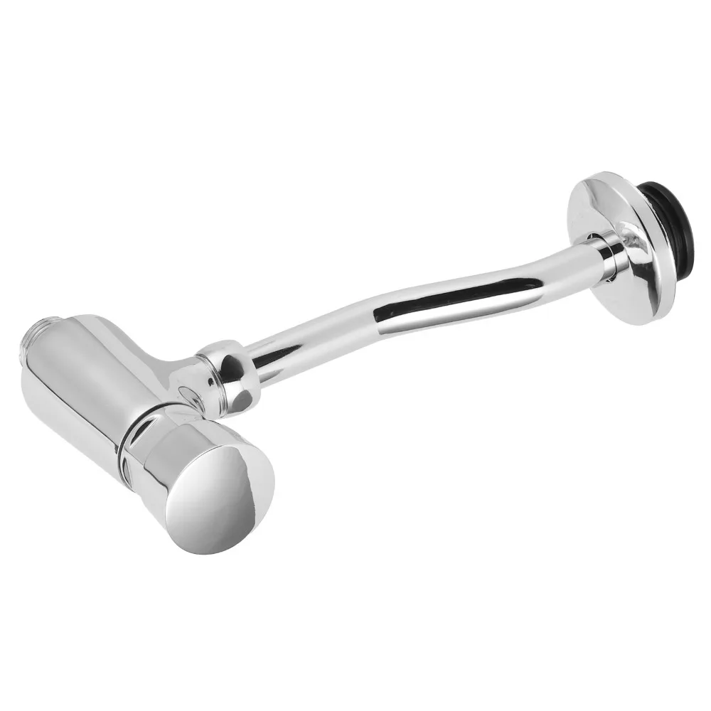 Copper Urinal Flush Valve G1/2 Connection Hand Press Type Flushing Tool Copper Material 4-8 Second Delay Manual Flush Valve