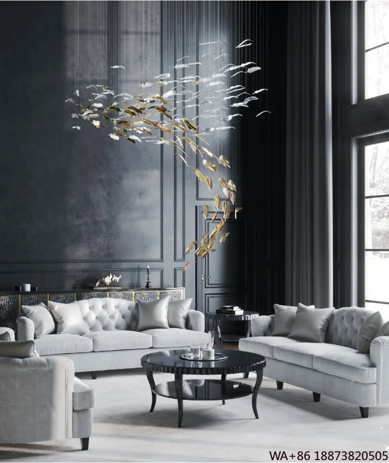 

Living Room Modern Ceiling Hanging Villa Hotel Lobby Large Modern Led Chandelier Luxury for Home Bedroom