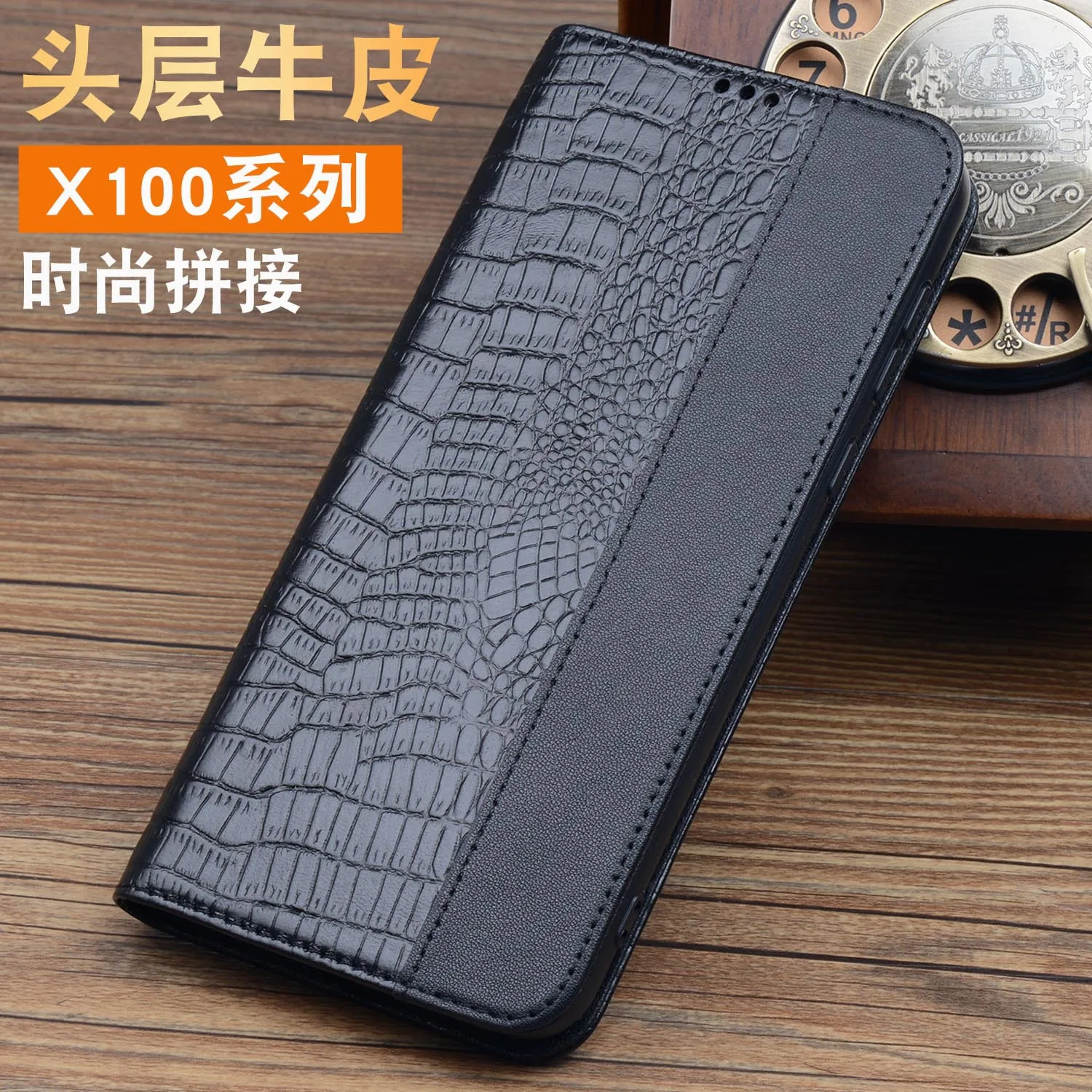 

Luxury Genuine Leather Wallet Business Phone Case For Vivo X100 X90 X80 X70 Pro Plus Magicv Credit Card Money Slot Cover Holster