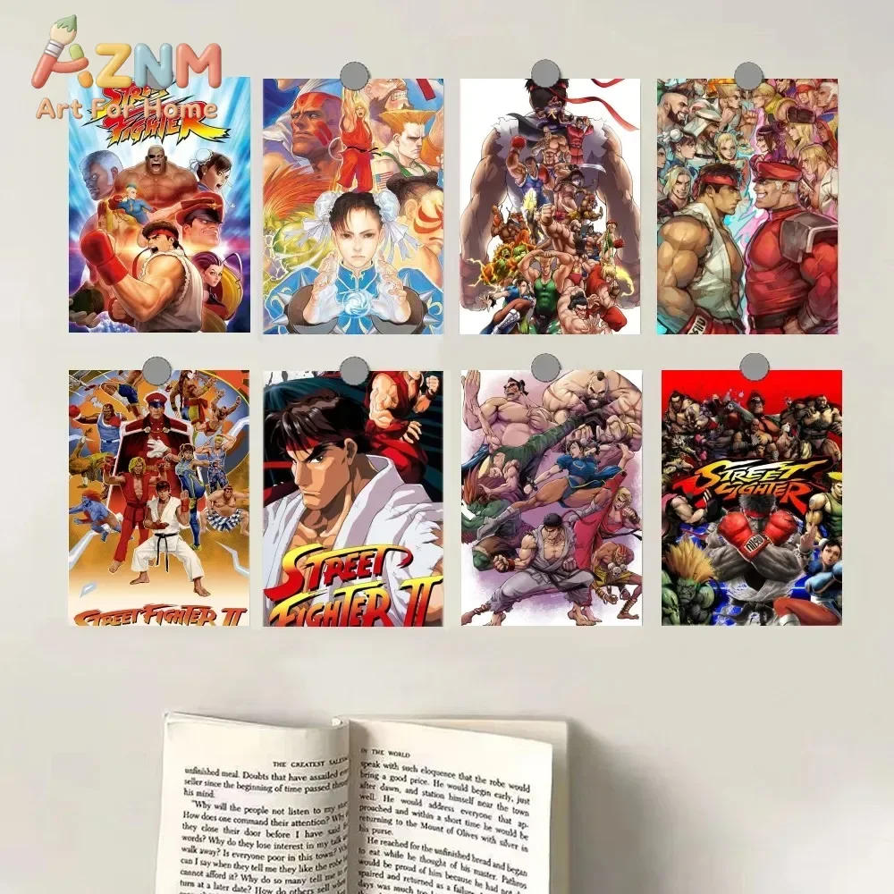 Classic Arcade S-Street F-Fighters Canvas Poster | HD Personalized Wall Art Custom Gaming Print Decor