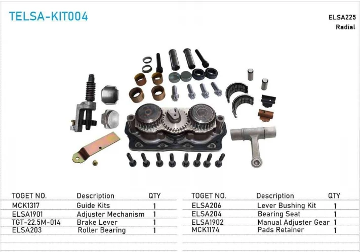 TELSA-KIT004 car auto parts high quality  Brake system accessories Caliper repair kit for bus and truck