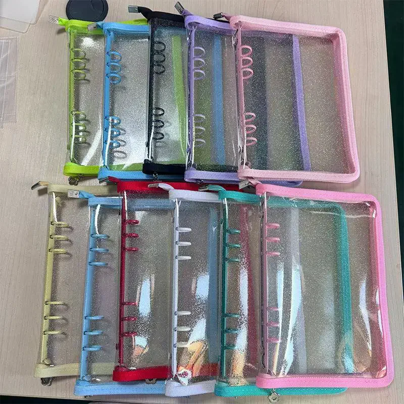 1Pcs A5 Size Glitter PVC Sticker Album Loose-leaf Notebook Photo Album Case For Instant Camera Star Collection Album