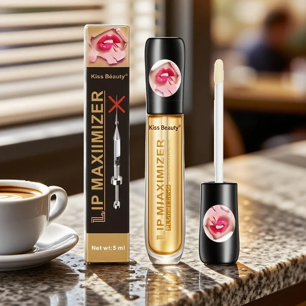 Extreme Lip Plumper Volumizing Gloss Oil Device Tool - Fuller Plump Bigger Lips Enhancer Maximizer Filler Pulp Lip Treatment