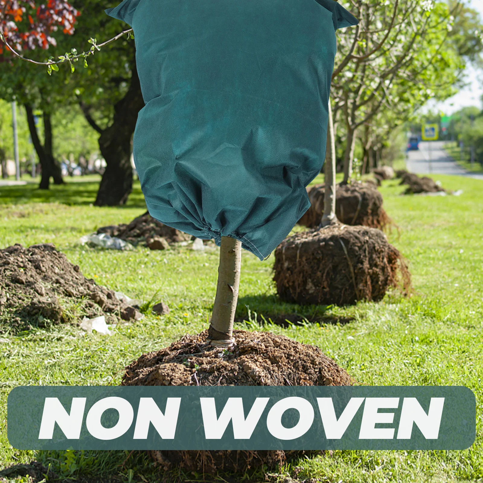 

1pc 100X80Cm Plant Frostproof Cover Non-Woven Fabric Winter Protector For Saplings Roses Tomatoes Hanging Baskets Uv