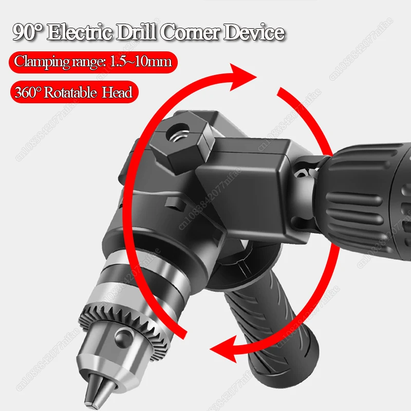 

Portable 90° Three Jaw Chuck Corner Impact Drill Adapter Right Angle Bend Extension Chuck Drill Adapter Tool Accessories New