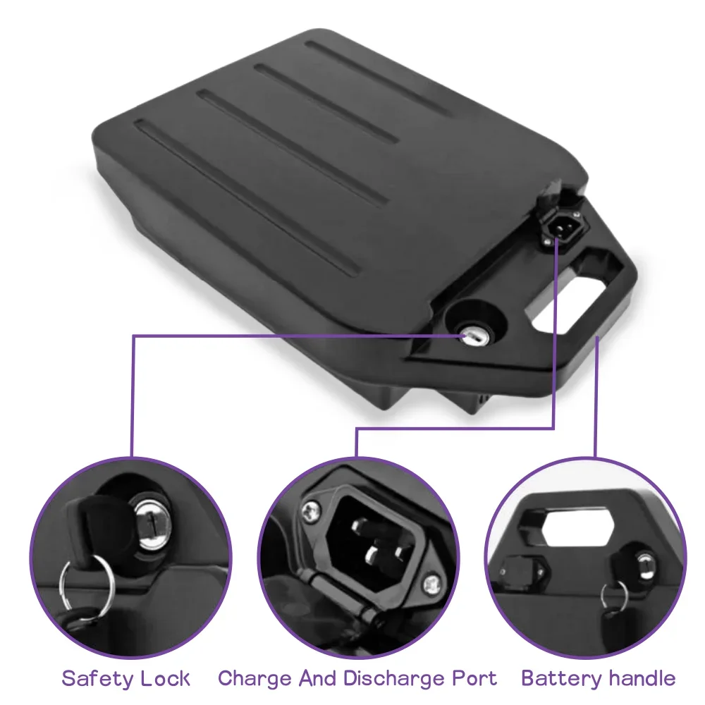 For Harley 60V 20Ah Electric Scooter Battery 18650 Lithium ion Battery Pack Built in 0W-1800W BMS Safe and durable + Charger