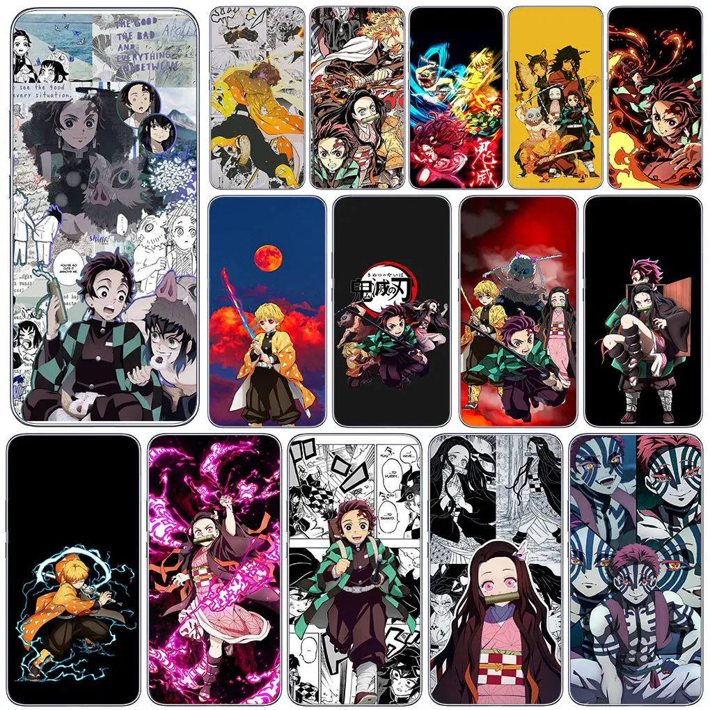 Demon Slayer Tanjirou Nezuko Phone Casing for Motorola Moto G62 G72 G82 G84 5G G13 G14 G53 G54 Edge 40 neo Pro G23 Cover Case