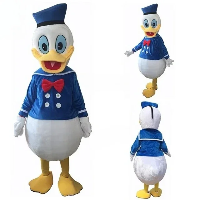 Disfraz de Mascota de Disney, Pato Donald y Margarita, Disfraz de Personaje de Dibujos Animados para Publicidad, Fiesta de Disfraces, Carnaval