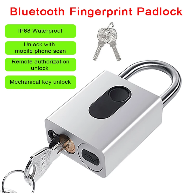 

Замок с отпечатками пальцев без ключа, умный замок, противоугонный интеллектуальный безопасный электронный дверной замок, водонепроницаемый биометрический замок с отпечатком пальца
