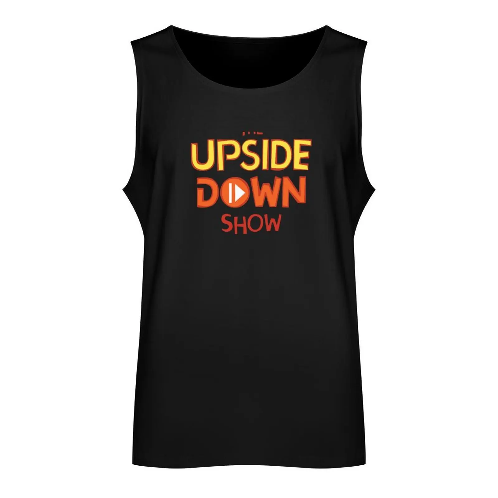 The Upside Down Show Centre Logo Tank Top Gym t-shirt man fitness clothing for men sleeveless