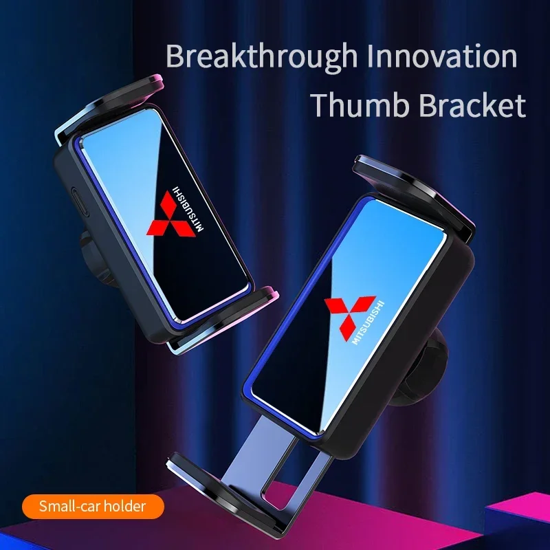 سيارة جديدة جبل حامل هاتف التلقائي حامل ذكي لميتسوبيشي Asx لانسر باجيرو 4 أوتلاندر 3 Xl l200 EX10 X كولت باجيرو #4