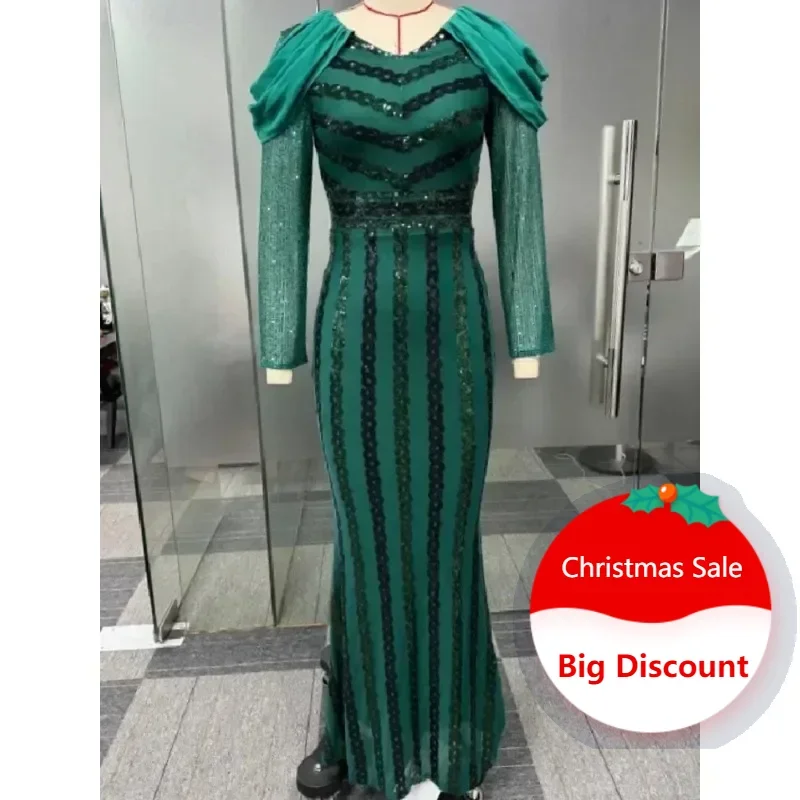 2025 African Dresses For Women Sequin Women Dashiki Abaya Maxi Dress Africa Clothes Dashiki Ankara Wedding Flares Dresses