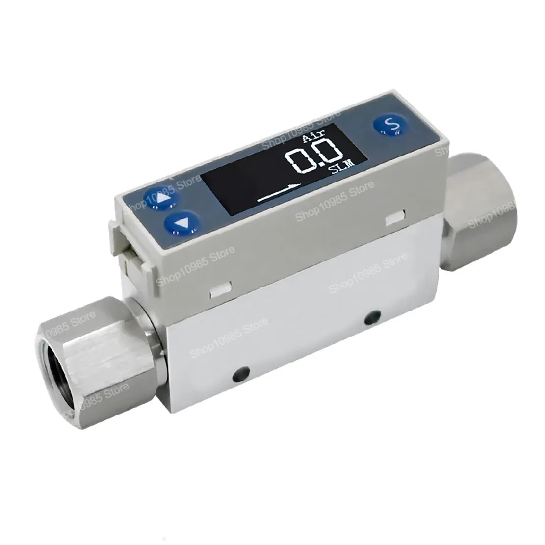 Digital Thermal Gas Mass Flowmeter Compressed Air Nitrogen Oxygen Chip Control High Precision TC5200D
