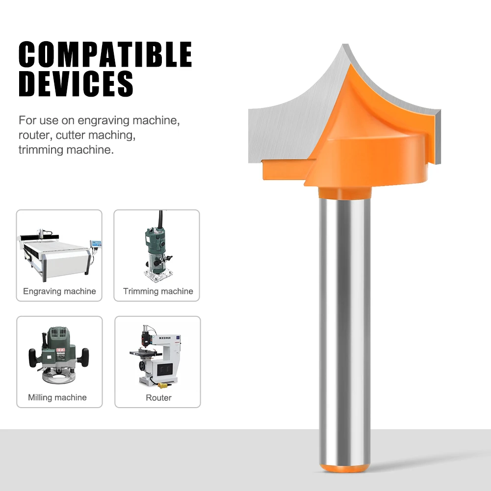 6mm 생크 포인트 밀링 커터 조각 라우터 비트 멋진 밀링 커터 CNC 조각 기계 커터 도어 커터 목공 도구