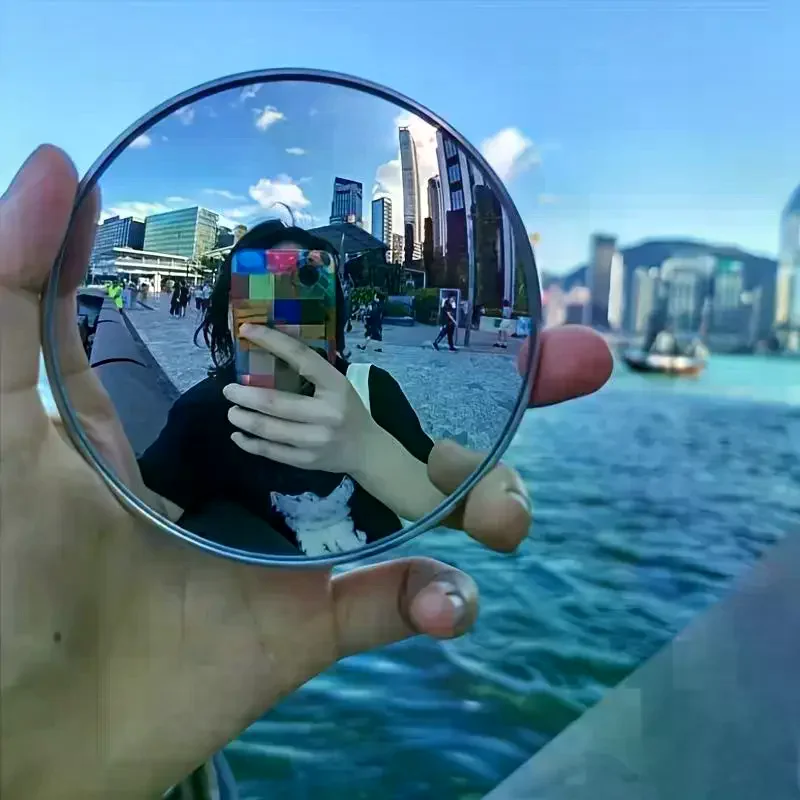 Portable Gifts Convex Travel Mirror Wideangle Reflection Compact Mini Selfie Mirror for Content Creators Travel