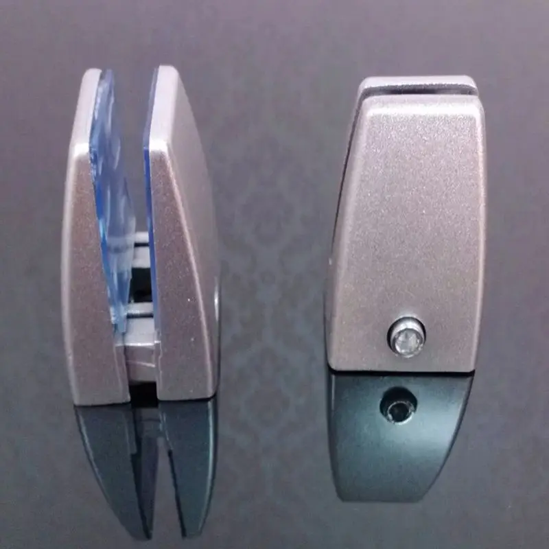 Office Desk Partition Support Bracket Shelf Clip Clamp Holder Desk Privacy Screen Clip Holder Glass Clip, Aluminum Alloy