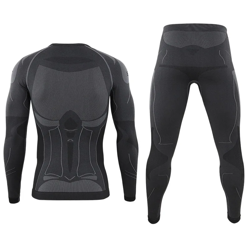 Men's fitness new outdoor sports cycling clothes thermal underwear set tight suction perspiration