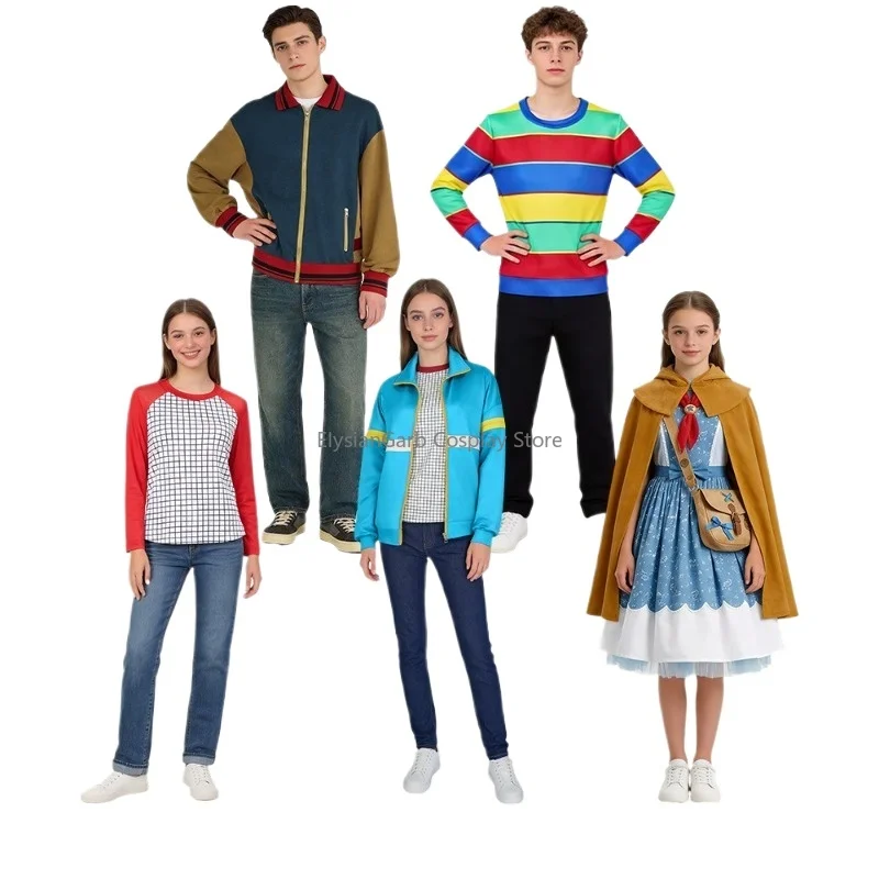 

TV Will Byers Holly Wheeler Max Mayfield Cosplay Costume Cloak Dress Shorts Halloween Carnival Party Stage Performance Outfits