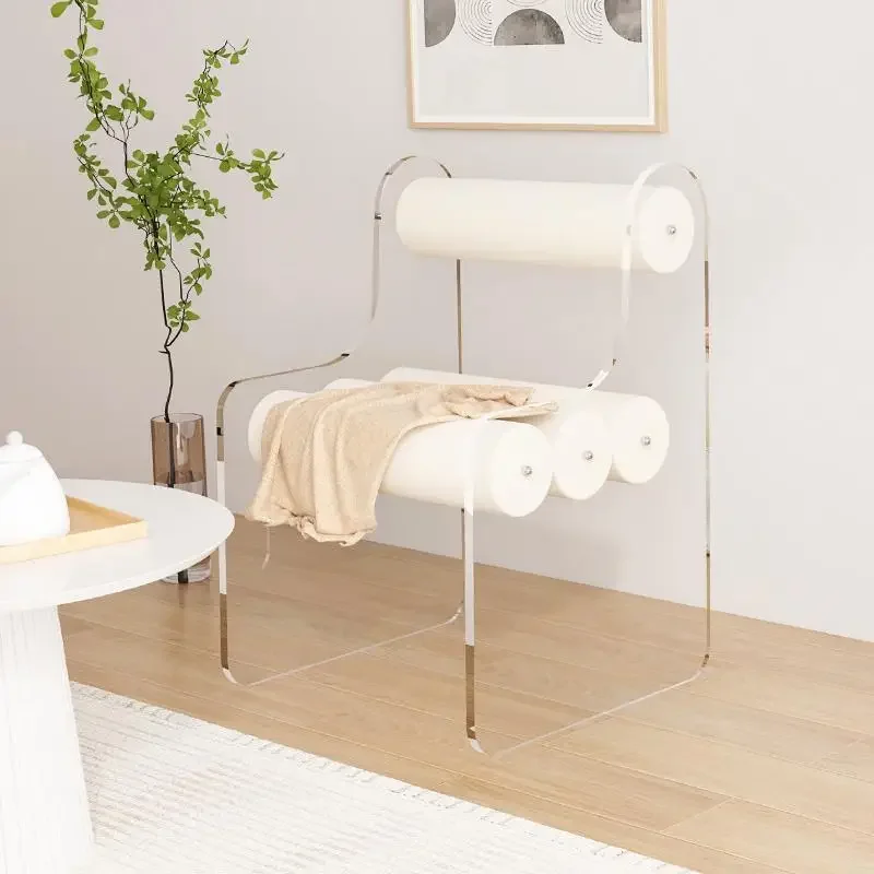 Nordic Back Support Chairs Design Kitchen Makeup Balcony Chairs Living Room Reading Single Poltrone Da Salotto House Accessories