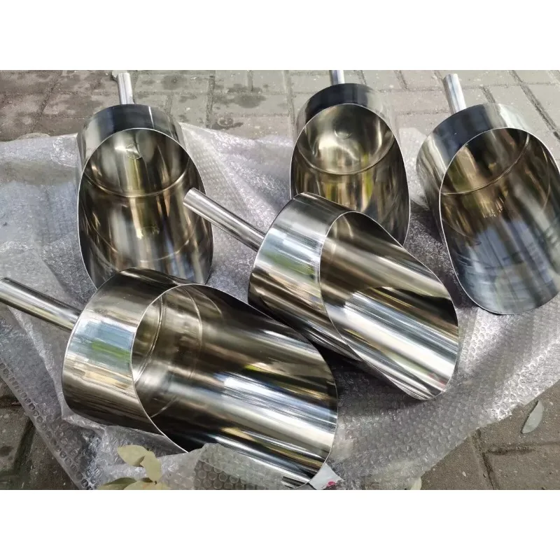 304 Stainless Steel Round Mouth Pat Material Shovel Powder Feeding Sub-packaging Shovel Pharmaceutical Chemical Torch
