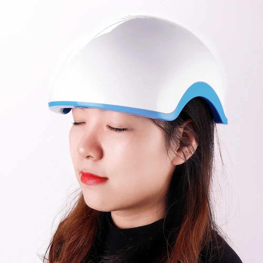 

Laser Therapy Hair Growth Helmet CE FCC Product Treat Thin Hair for Men Women Infrared Restore Hair Thickness Anti Hair Loss Cap