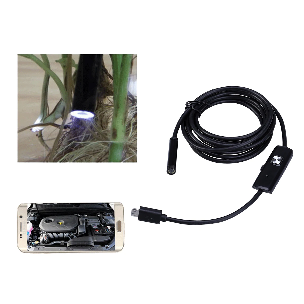 

5M High Definition Mobile Phone Inspection Camera OTG Waterproof Black 1300000 Pixels CMOS Tools Parts
