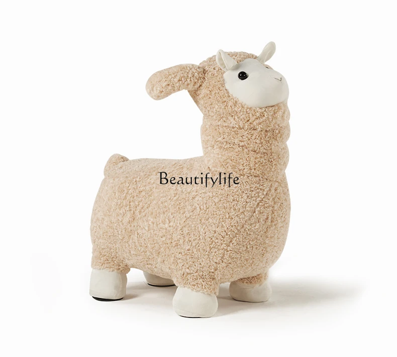 

Sheep sitting stool living room creative home shoe changing low stool