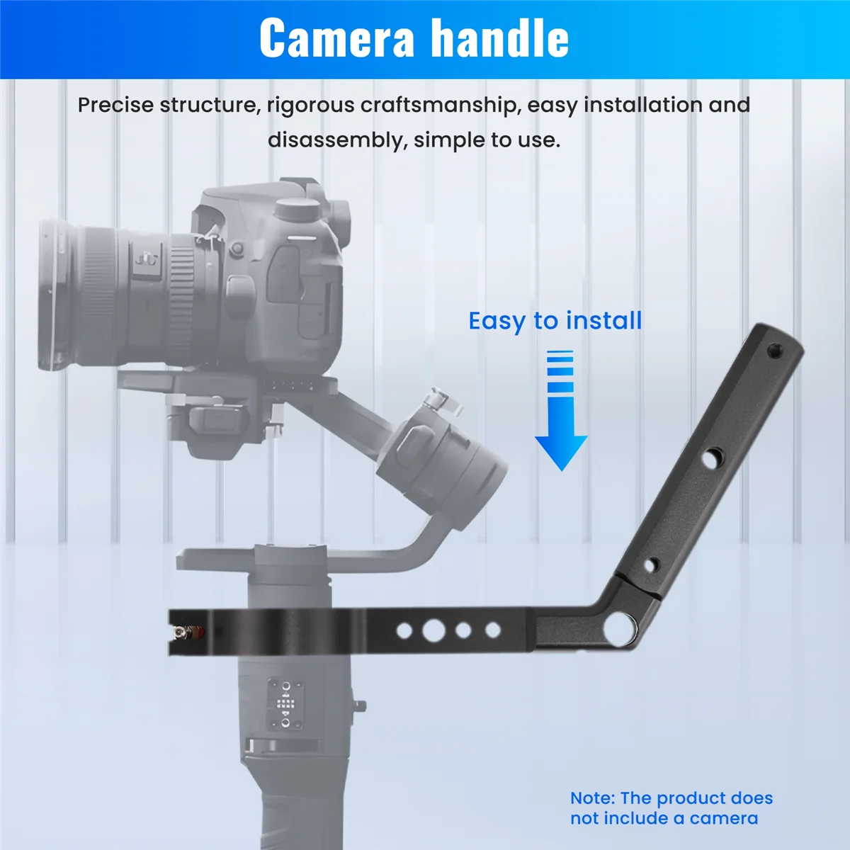 Handle Sling Grip Neck Ring Mounting Extension Arm for Ronin S /Zhiyun Crane 2/Feiyu AK2000 Gimbal Parts Accessories