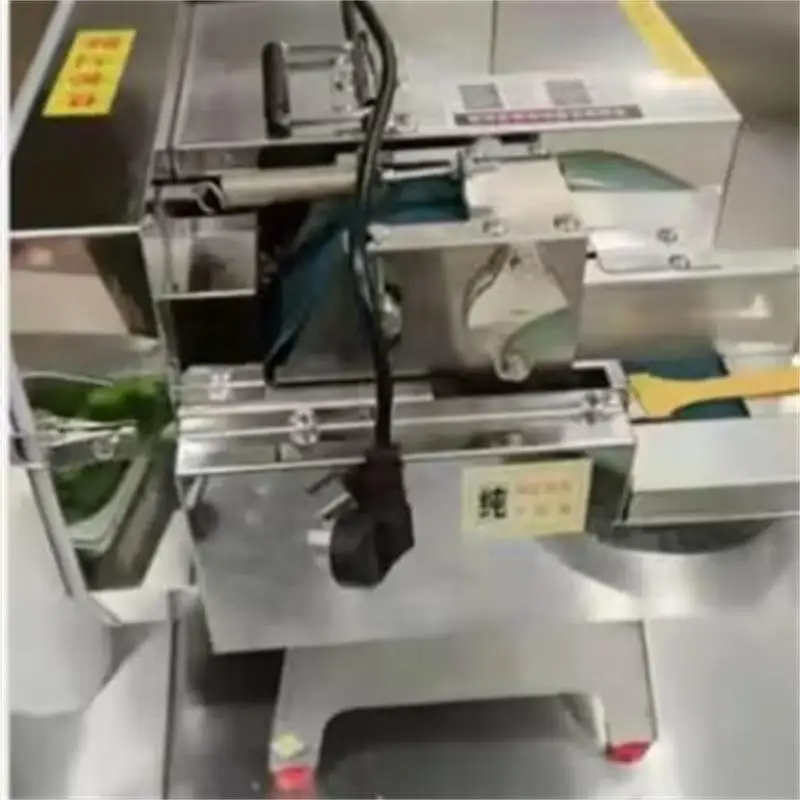 Rebanador de verduras comercial de 220V, corte de cebolletas, apio en secciones, rebanador multifuncional de acero inoxidable
