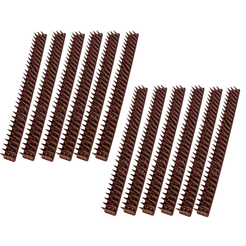 

12 pcs Plastic Bird Spikes Durable Pigeon Prevention For Window Balcony Fence Roof Cat Deterrent Spike Kit Farm Garden Use