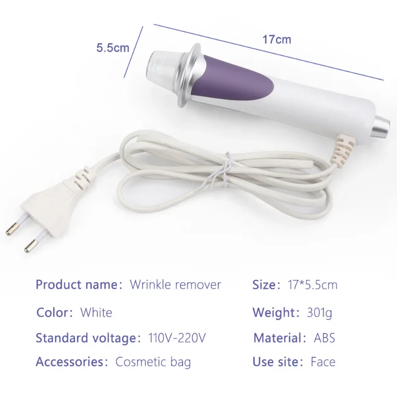 Purple EMS Facial Oxygen Injection Machine Micro Current Blushing Light Warm Heat Remove Wrinkle Anti-aging Beauty Instrument