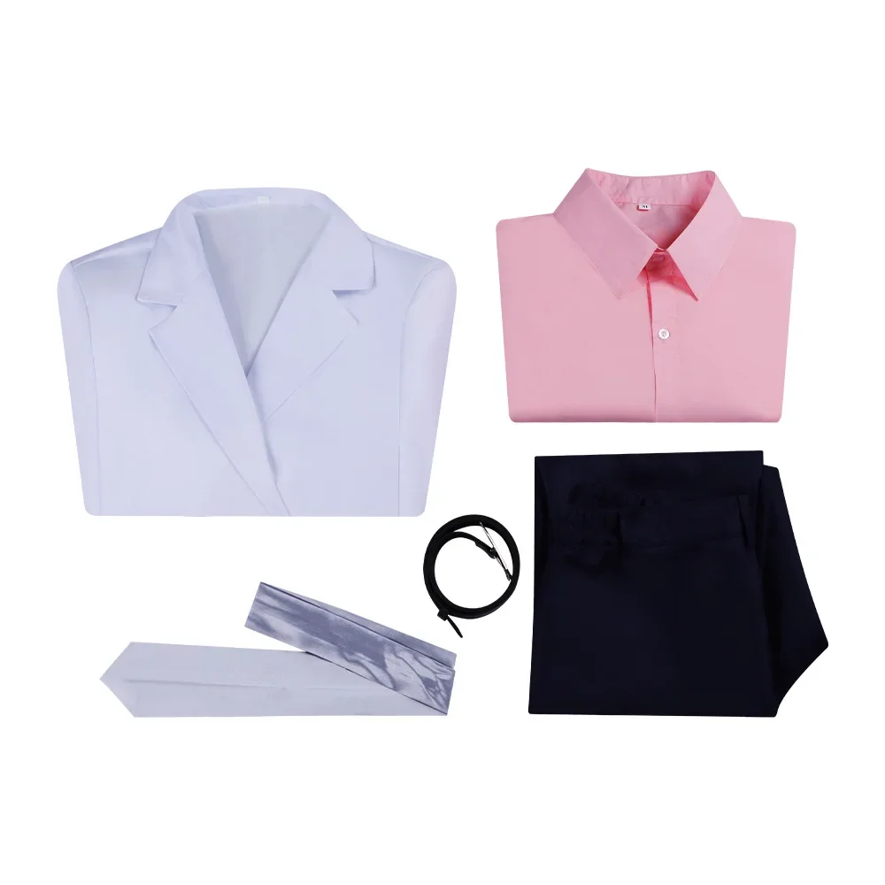 GINTAMA Anime Sakata Gintoki Strój Cosplay Peruka